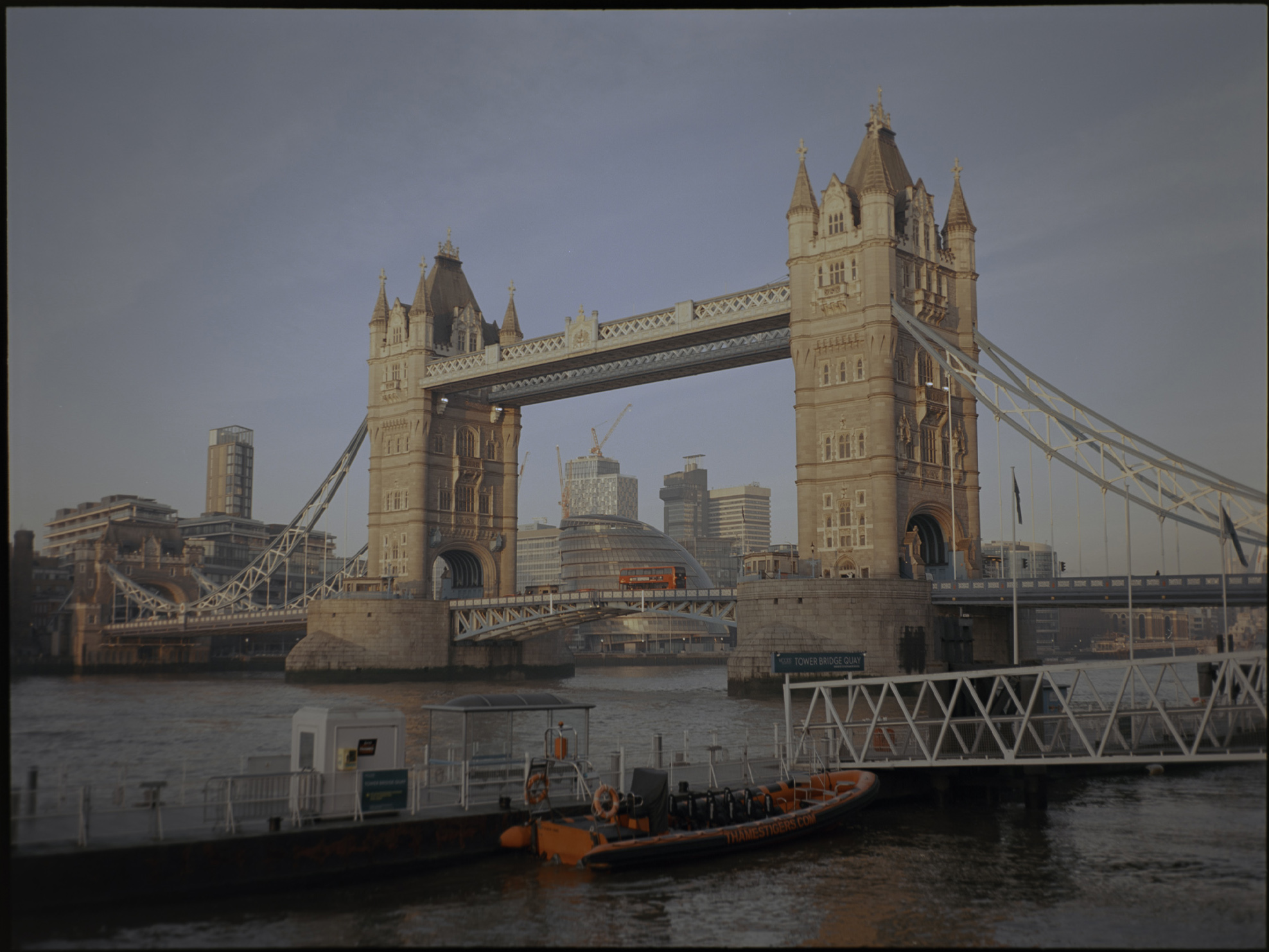London Bridge on the Fujifilm GA645S — street photography on Kodak Ektar 100