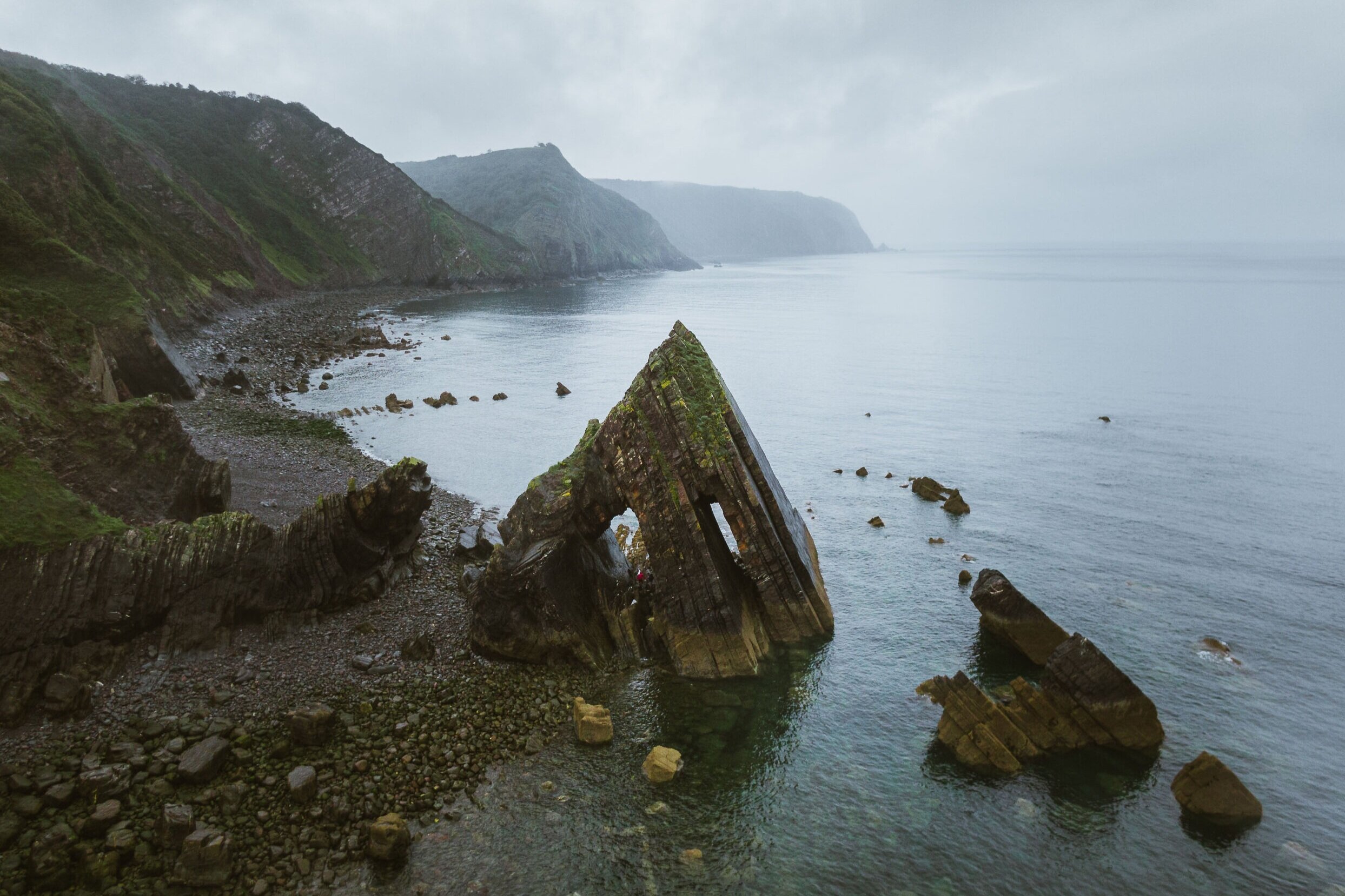 blackchurch rock coastal cliffs north devon landscape lifestyle photographer london