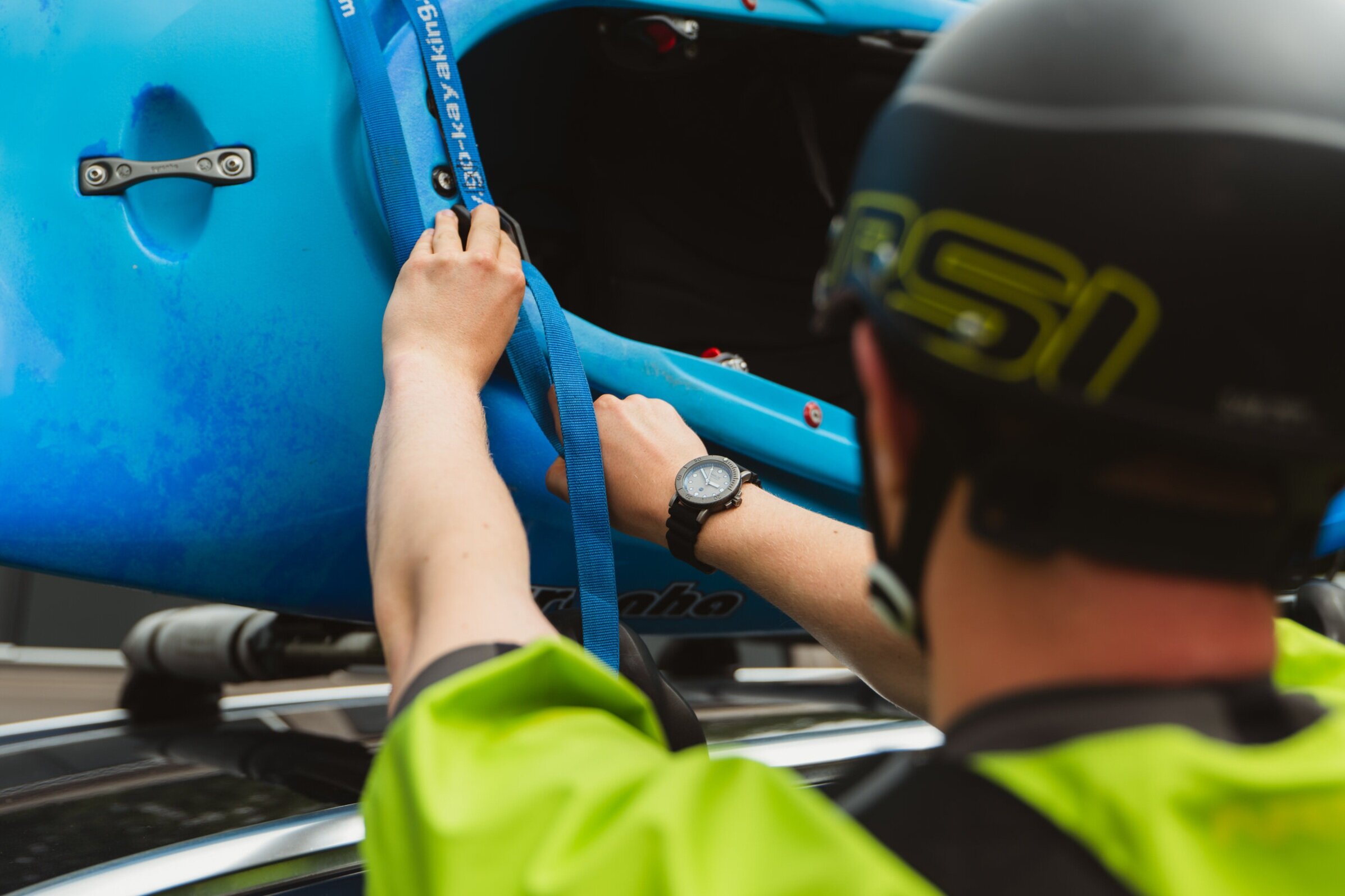 kayaker marloe watch product lifestyle commercial photographer london