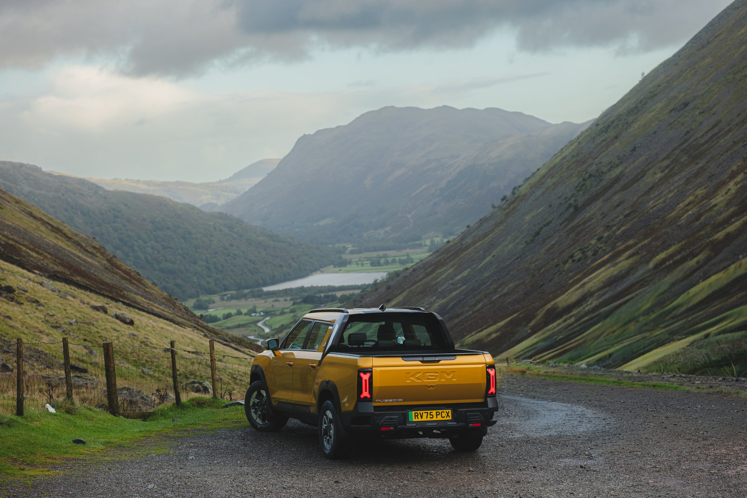kgm musso electric vehicle lake district automotive commercial photographer london