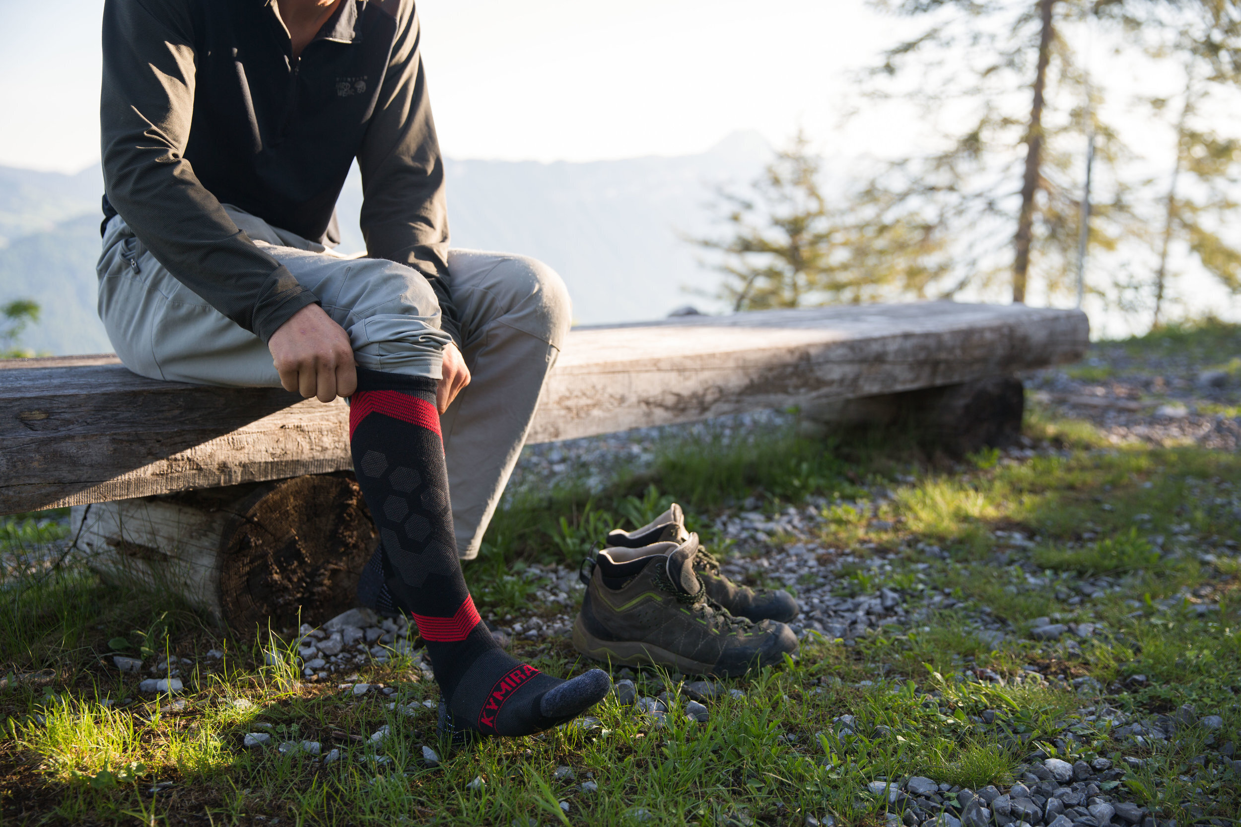 kymira performance walking socks product commercial photographer london