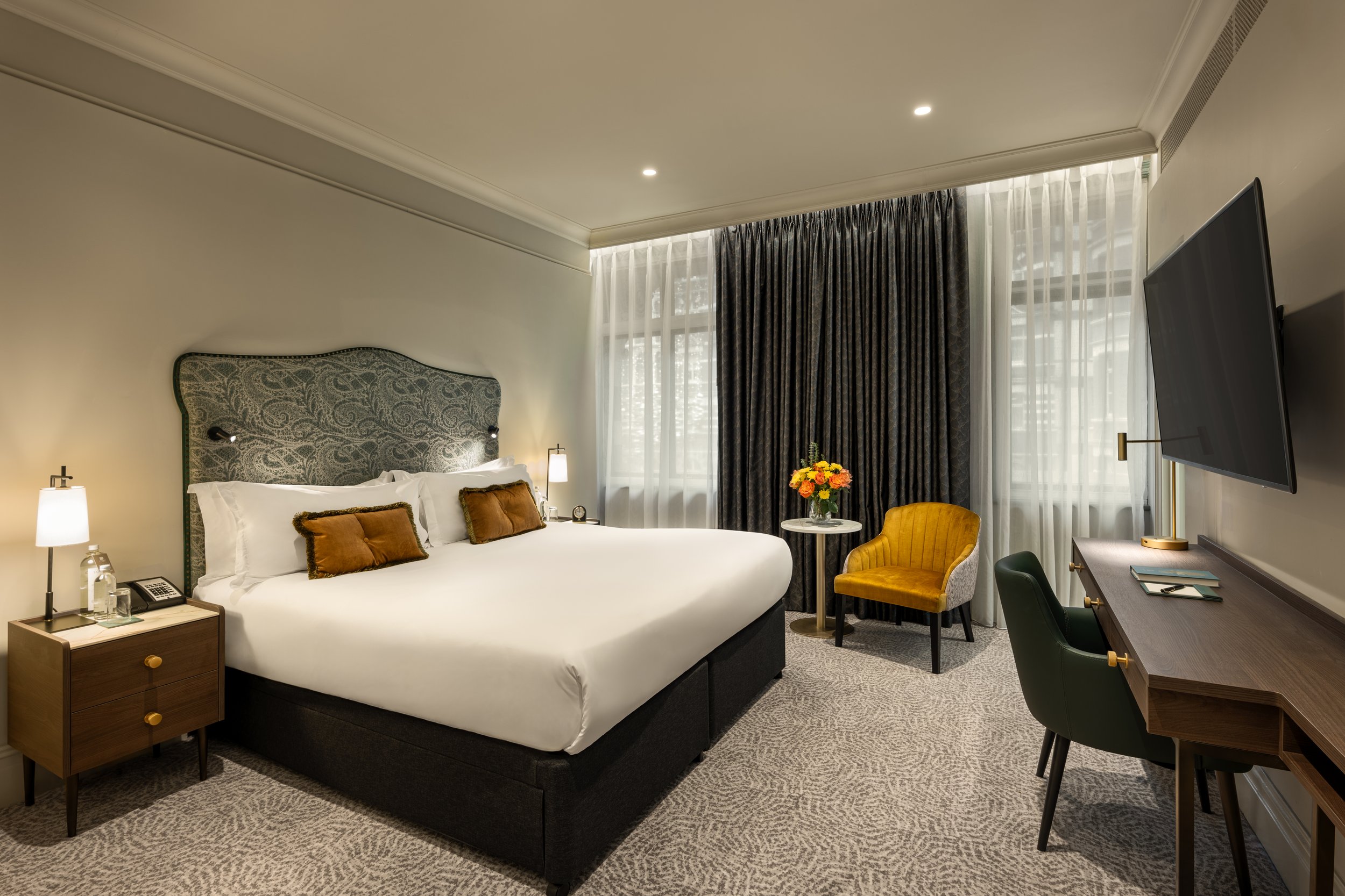 Superior king hotel room interior photographer London