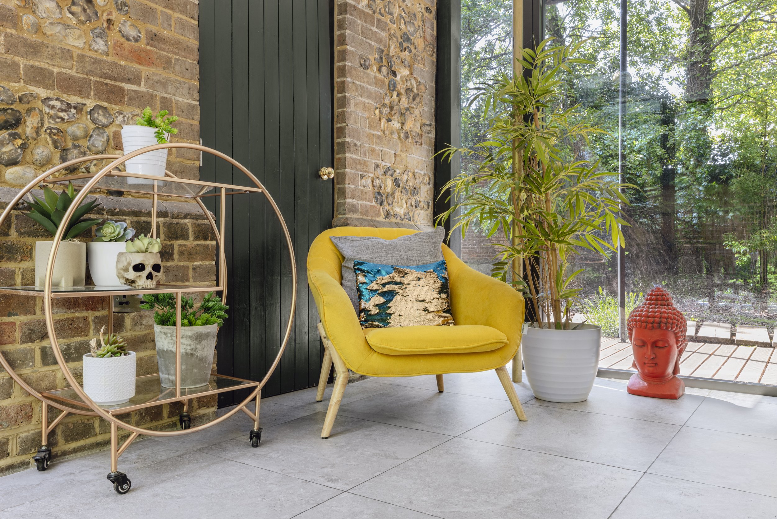 Trent Park Gatehouse living room interior photographer London