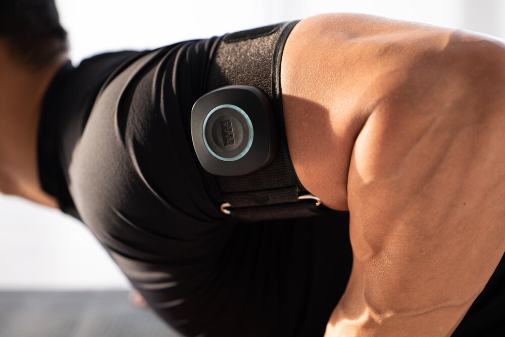 SAGA Fitness BFR blood flow restriction product photographer London