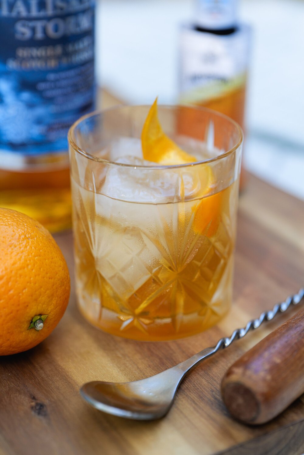 Talisker whisky home content product photography