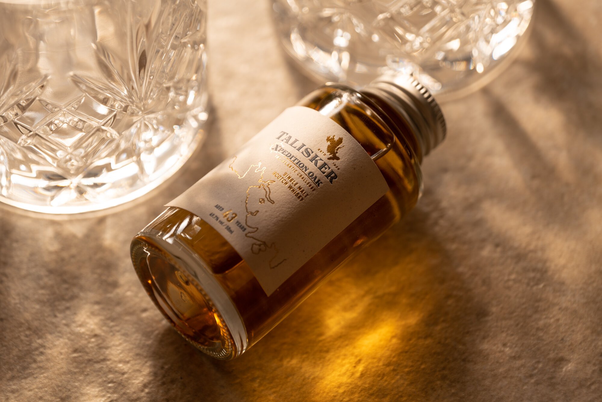 Talisker Xpedition 43 Year limited edition whisky product photography