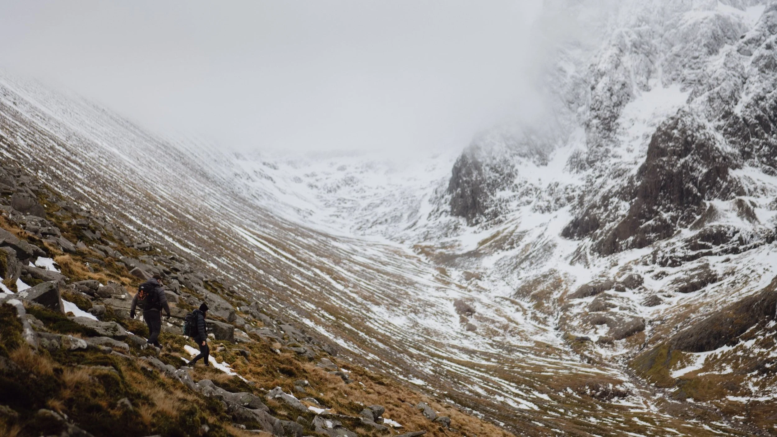 Blacks RAB winter hillwalking outdoor campaign photography Scotland