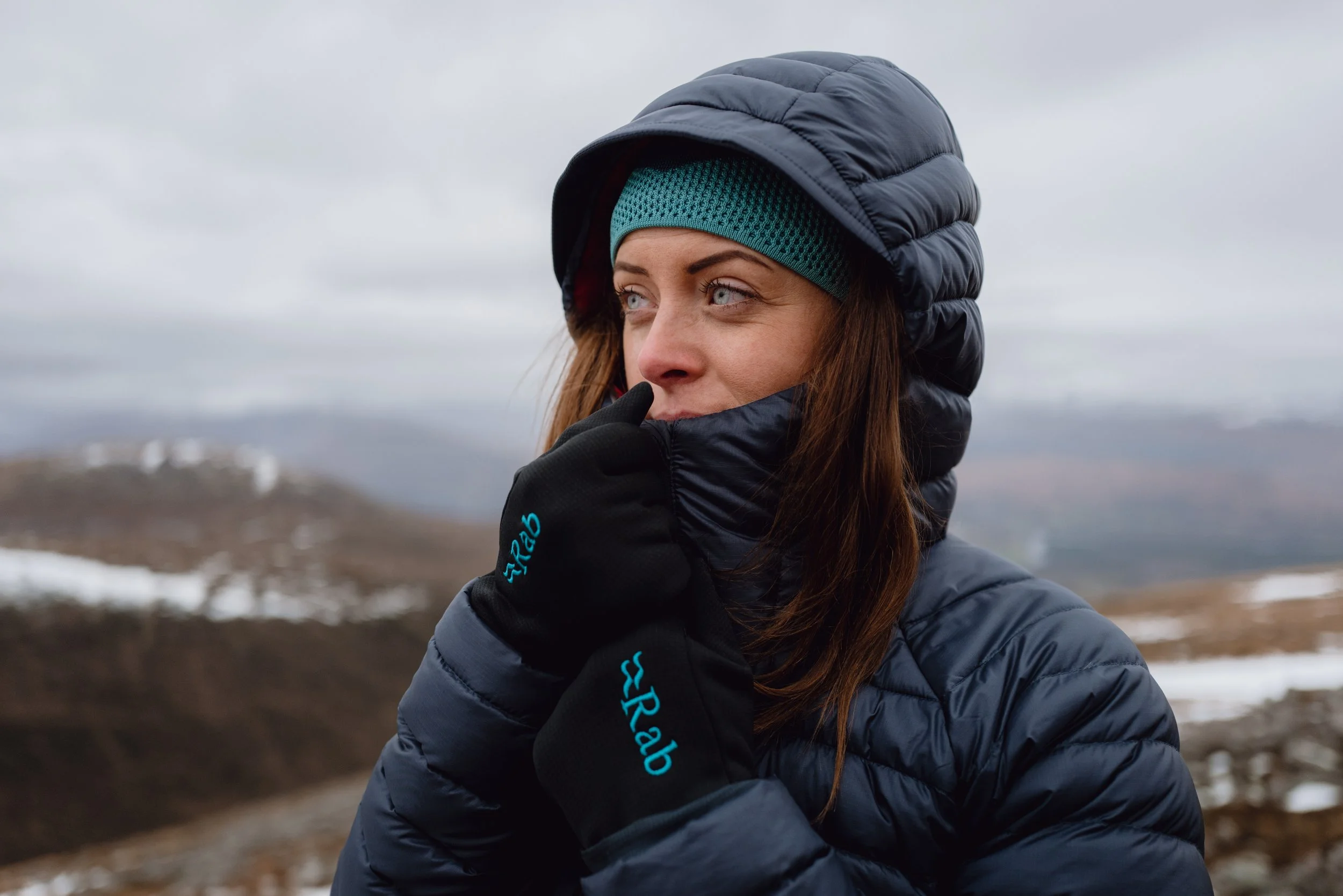 Blacks RAB winter hillwalking Scottish Highlands outdoor brand photography