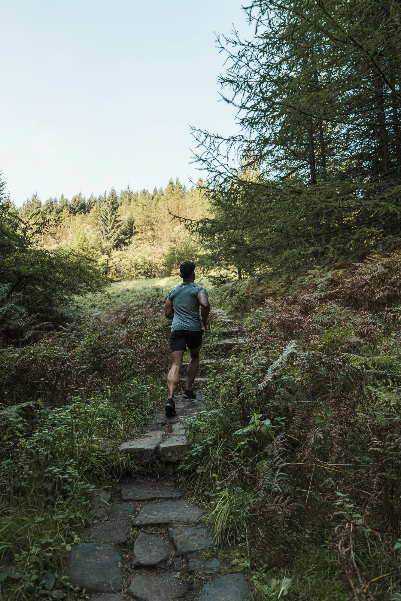 Colter and Roe activewear forest Peak District brand photography
