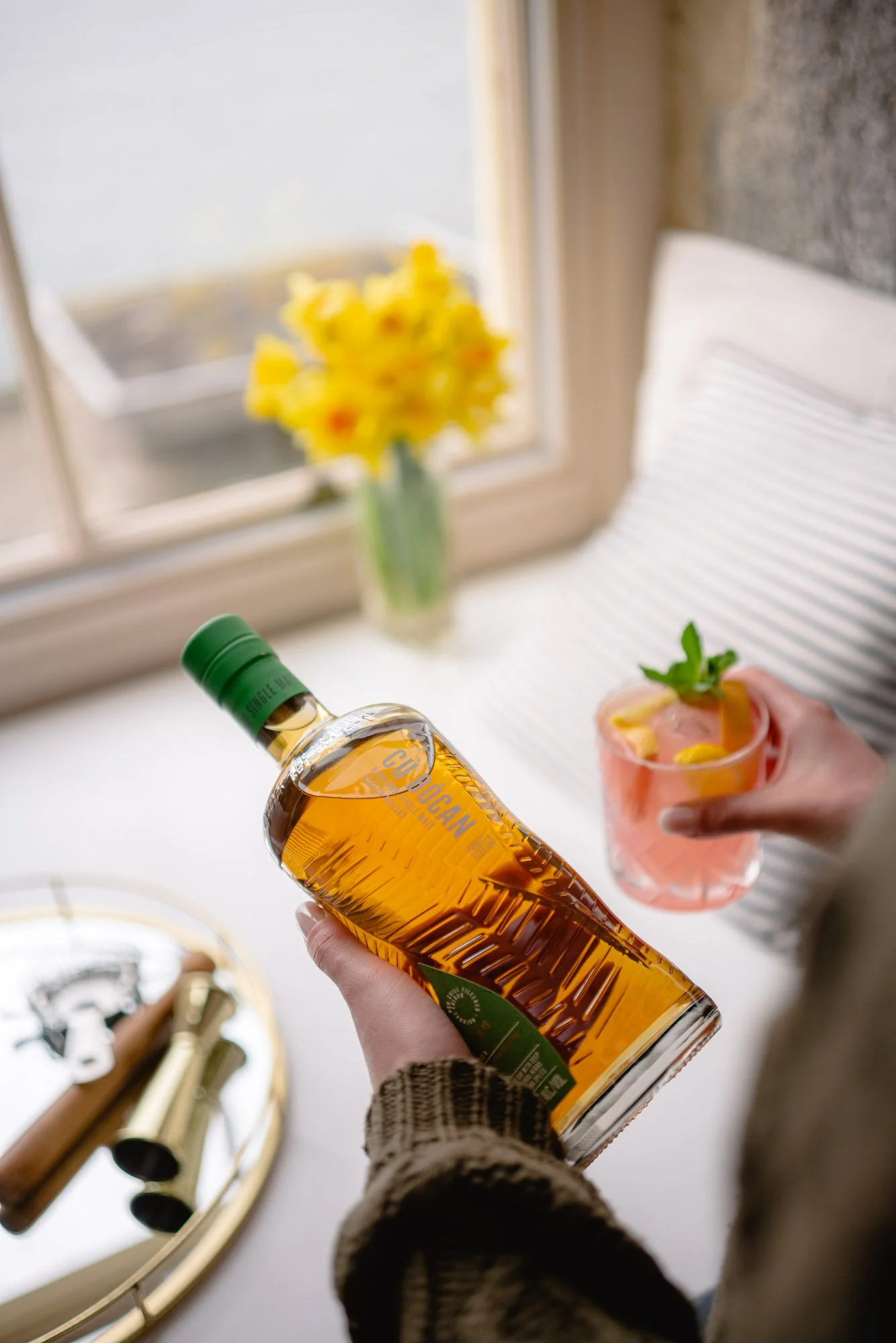 Cù Bòcan whisky product photography smoky character