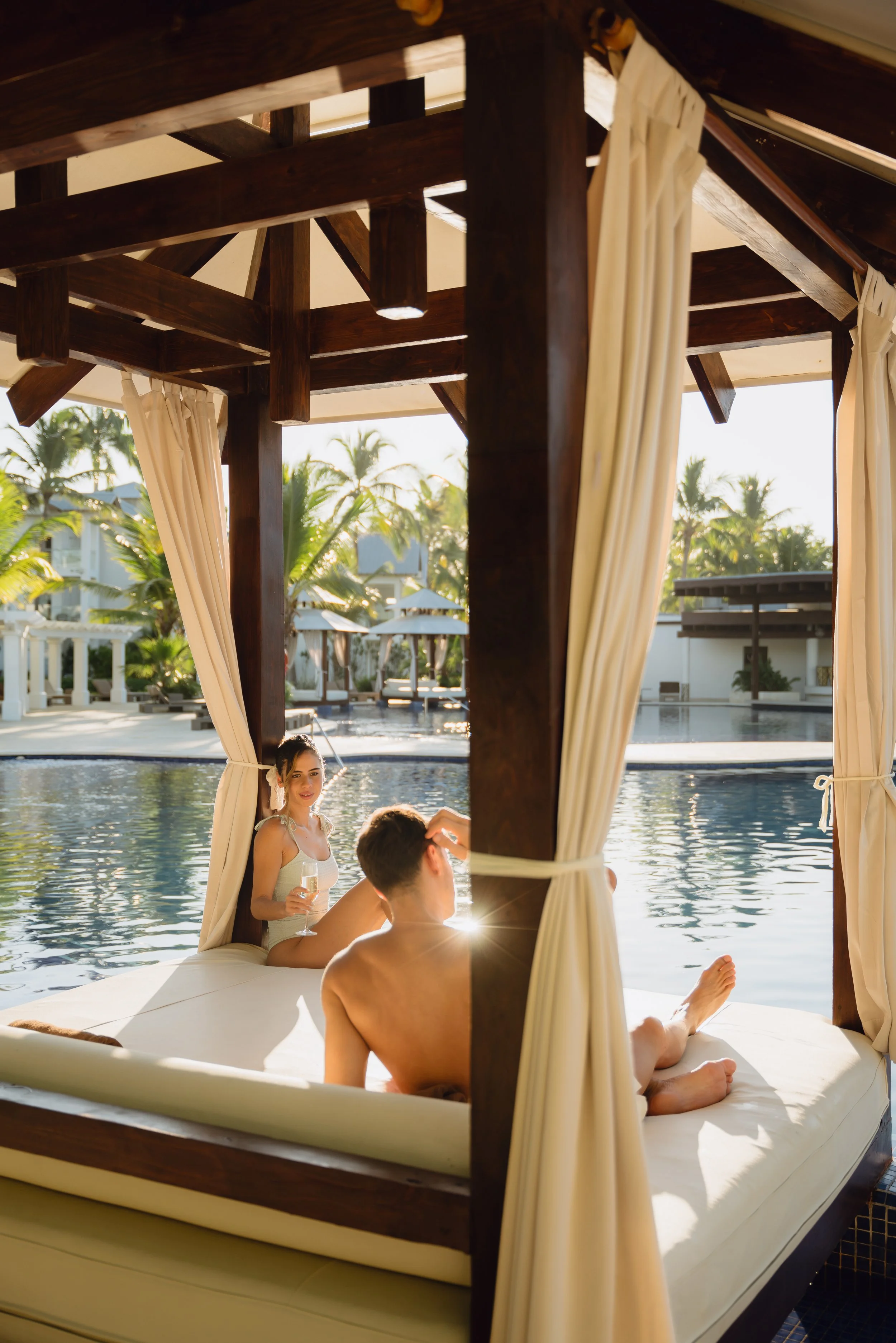 Hilton La Romana beachfront resort lifestyle campaign photography