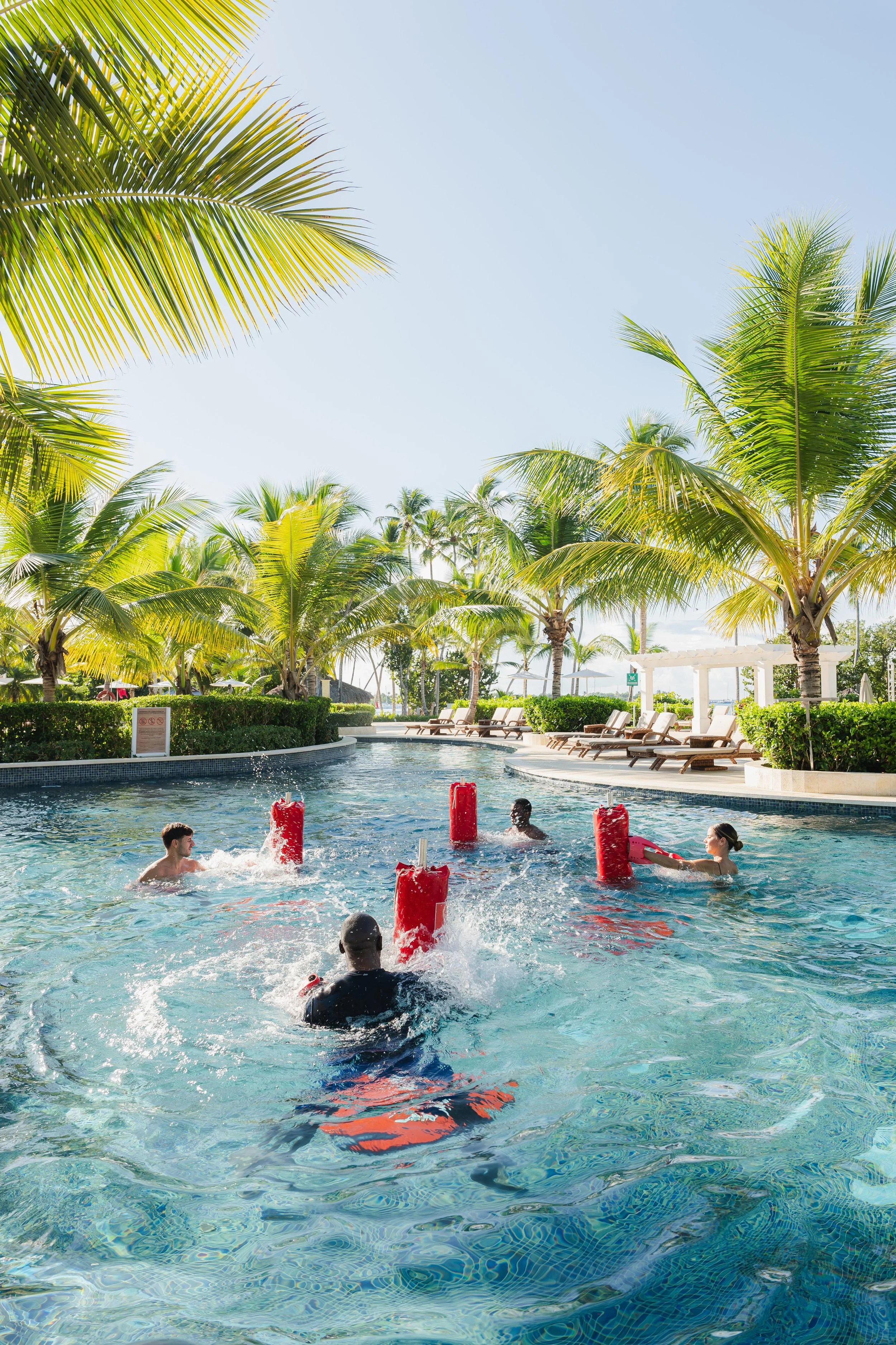 Hilton La Romana resort pool couples dining photography Caribbean
