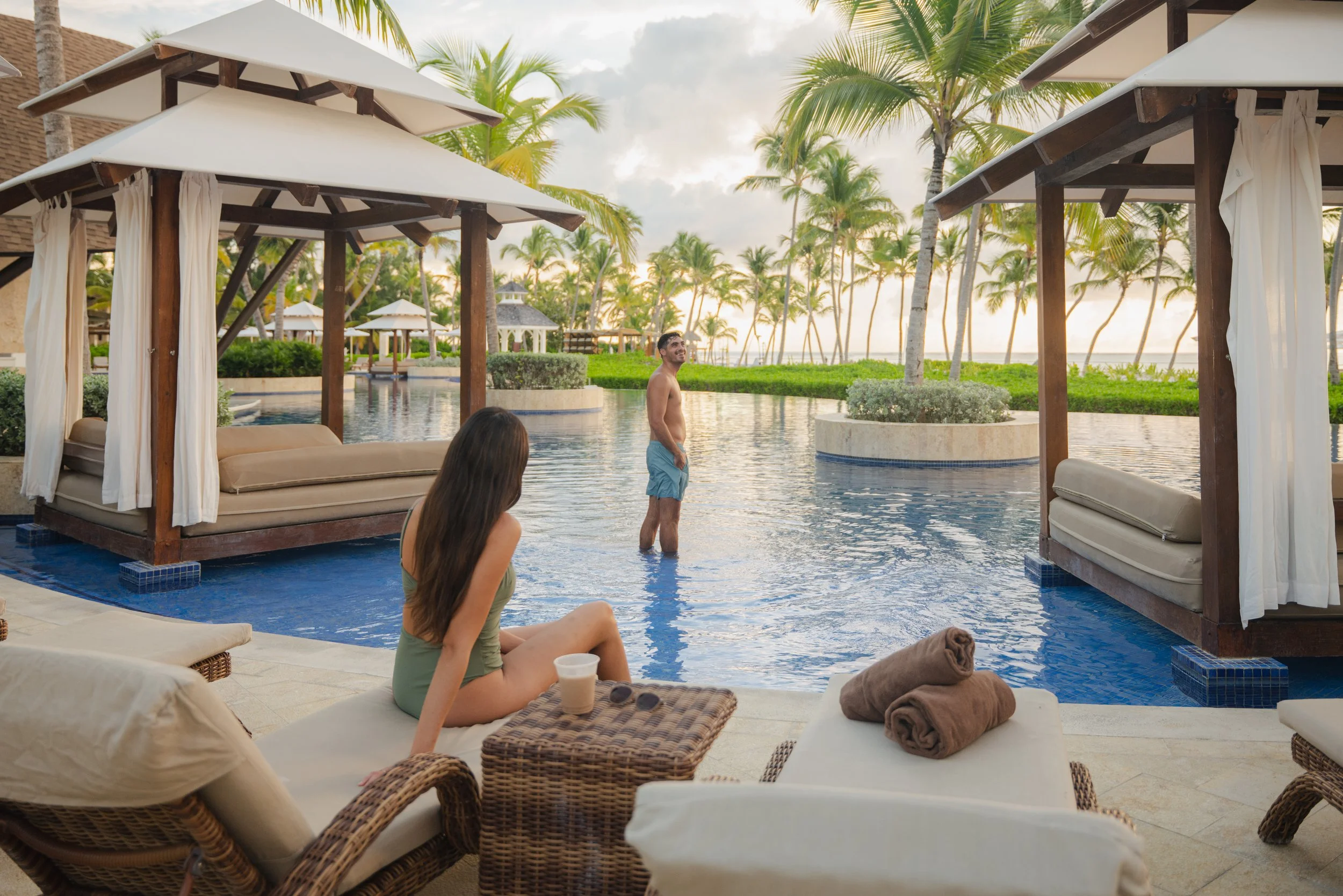 Hyatt Zilara resort poolside cocktail lifestyle photography