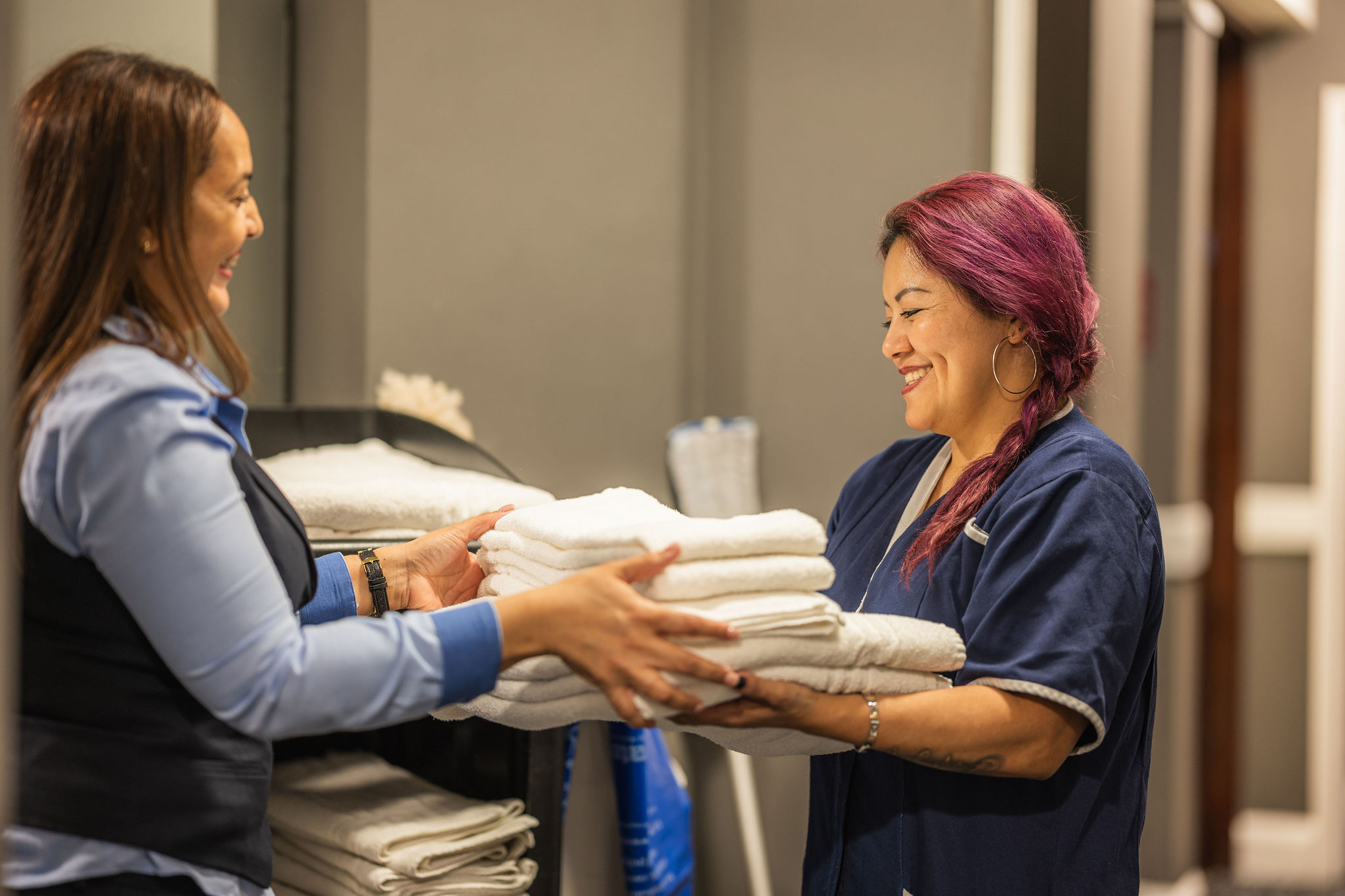 Hotel staff candid people photography London