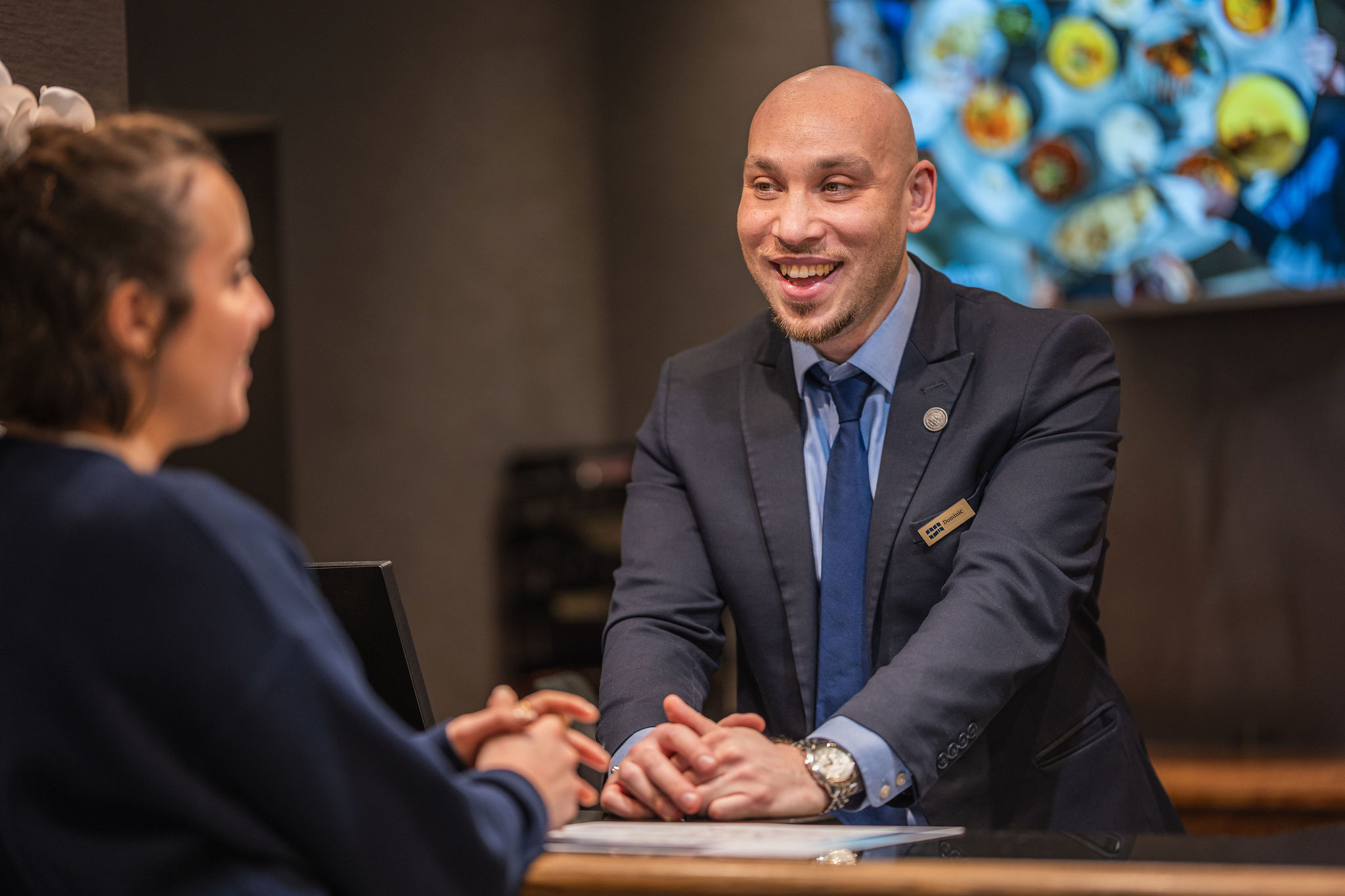 Hotel waitress portrait photography London
