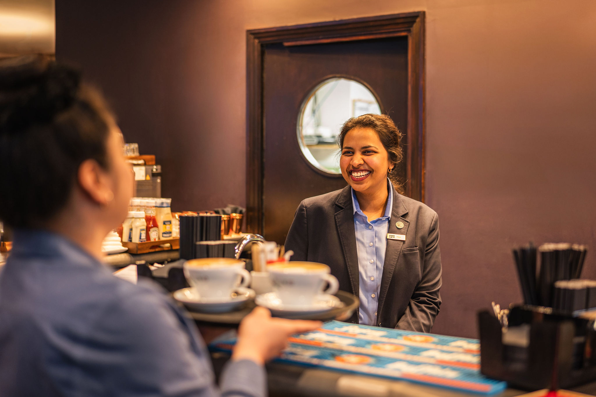 Hotel staff candid portrait photographer London