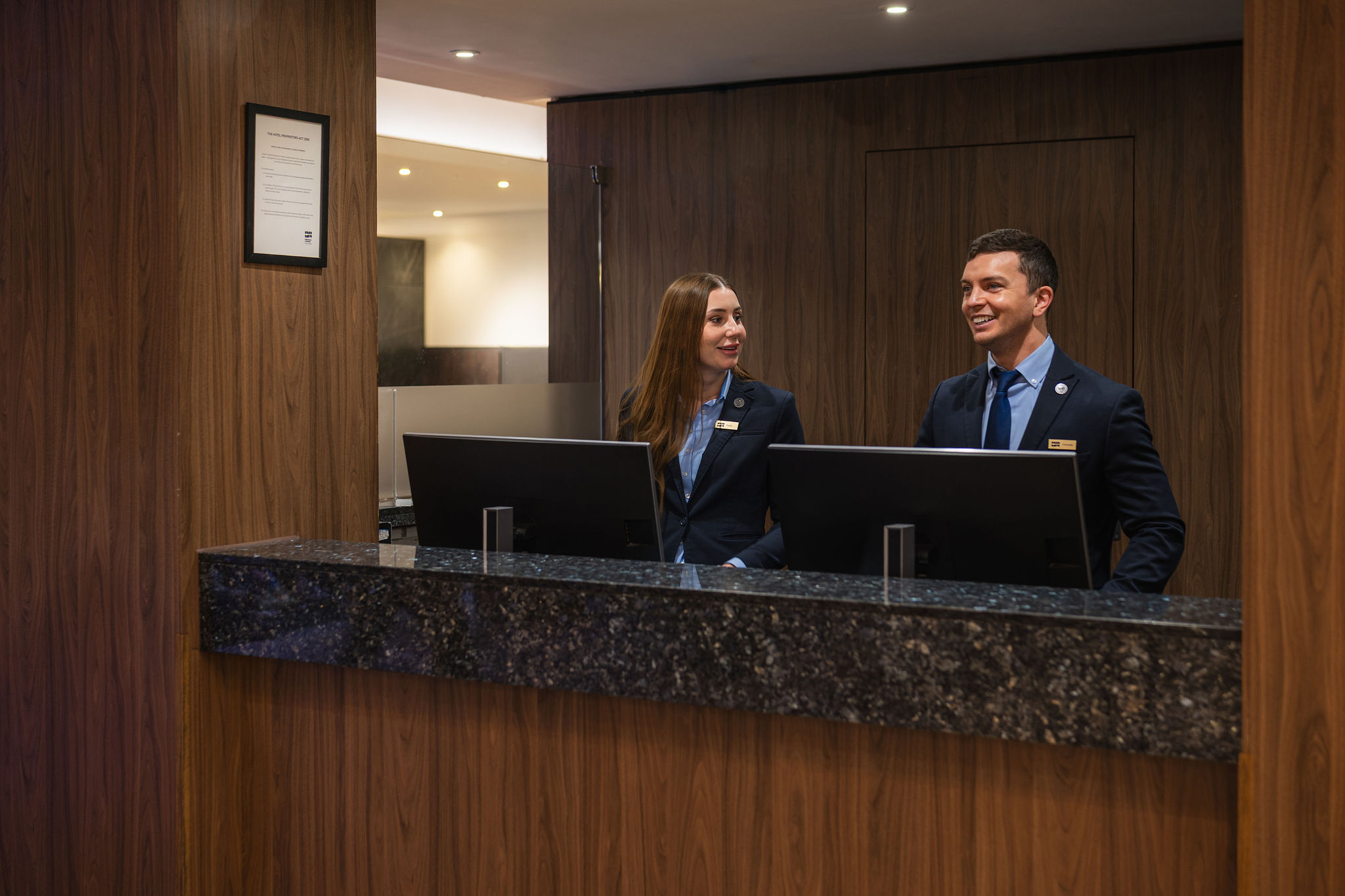 Hotel bar team portrait London