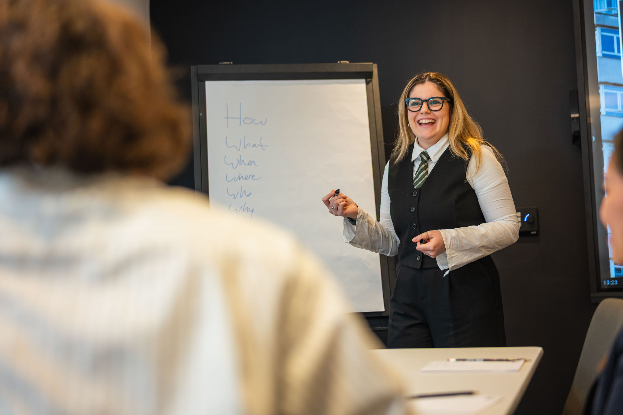 Hotel staff candid team portrait London