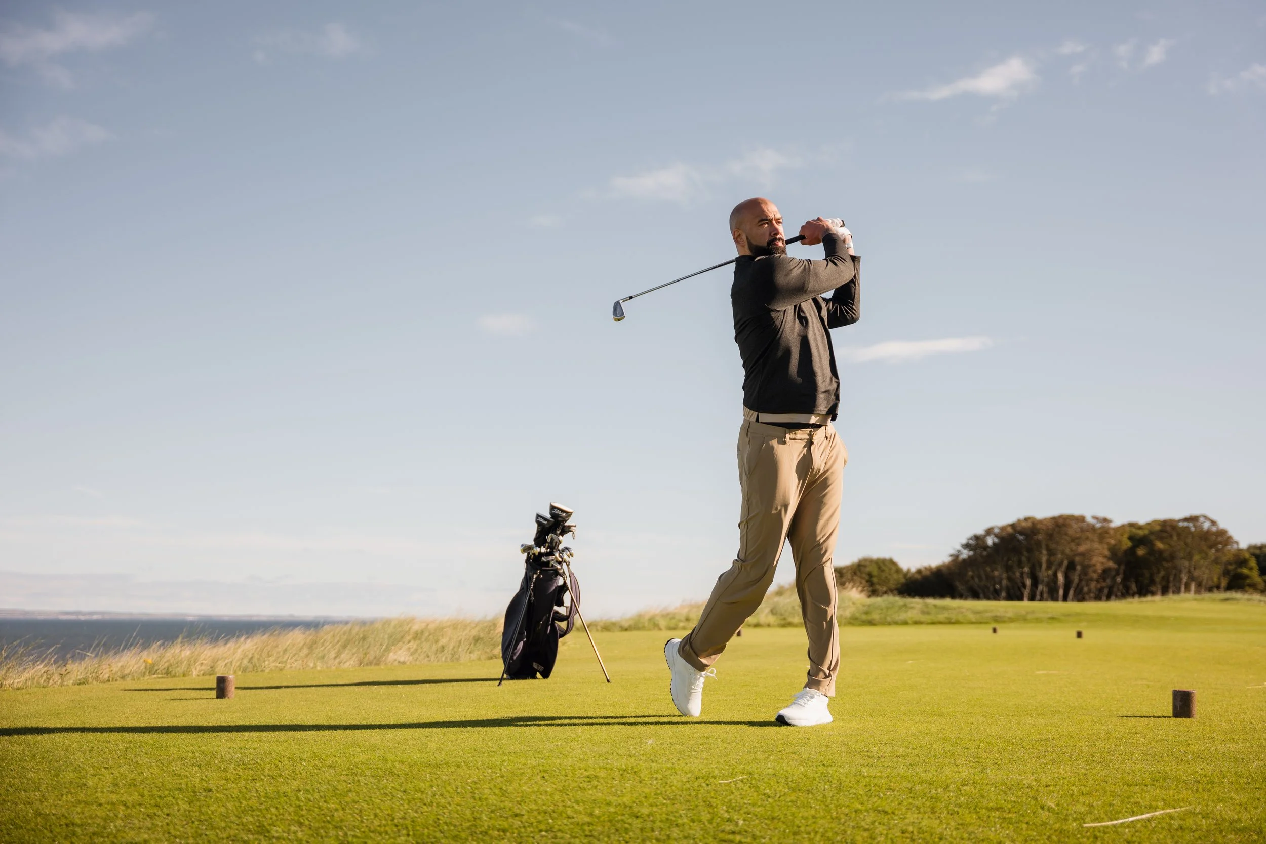 Nespresso premium lifestyle photography luxury golf resort Scotland