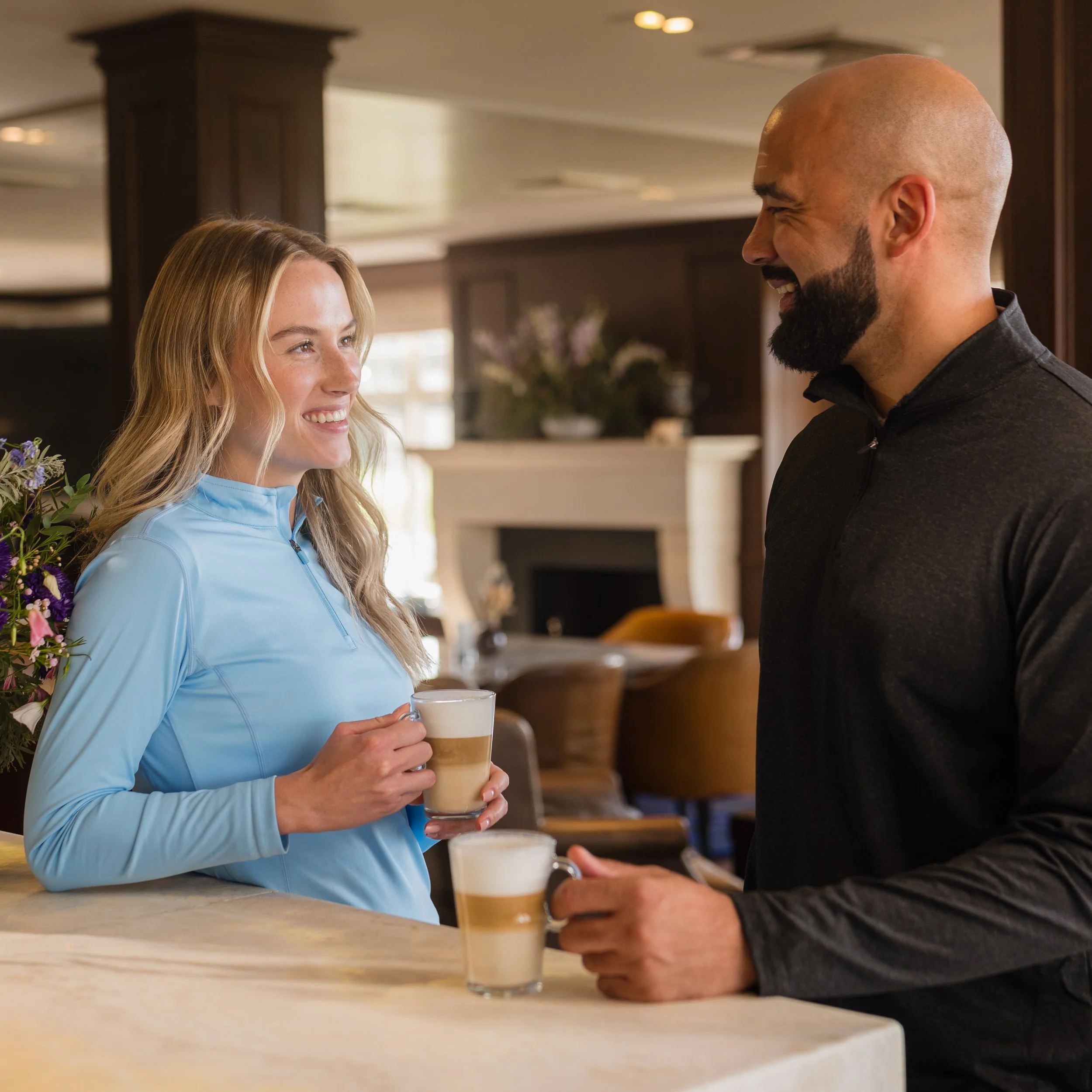 Nespresso coffee brand photography luxury resort ambient lifestyle