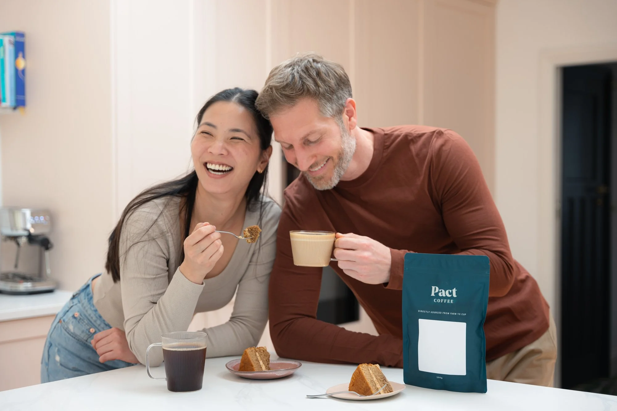 Pact Coffee commercial product photography