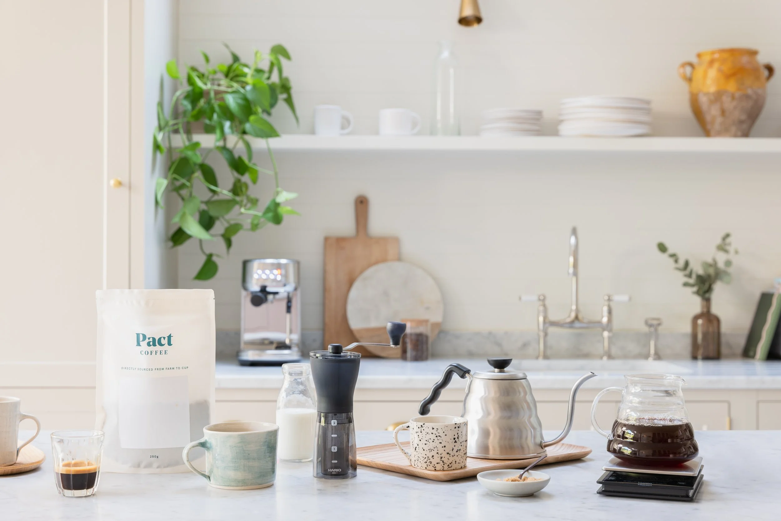 Pact Coffee e-commerce photography