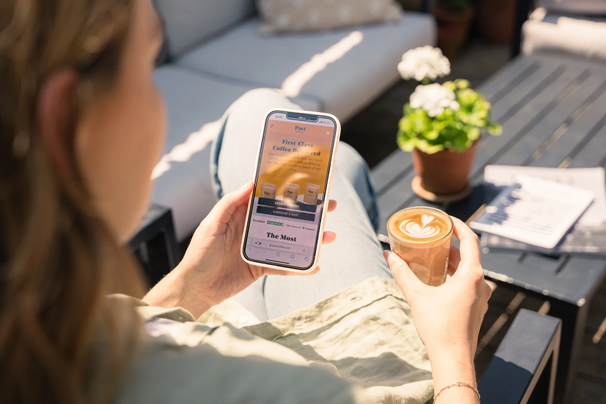 Pact Coffee print product photography