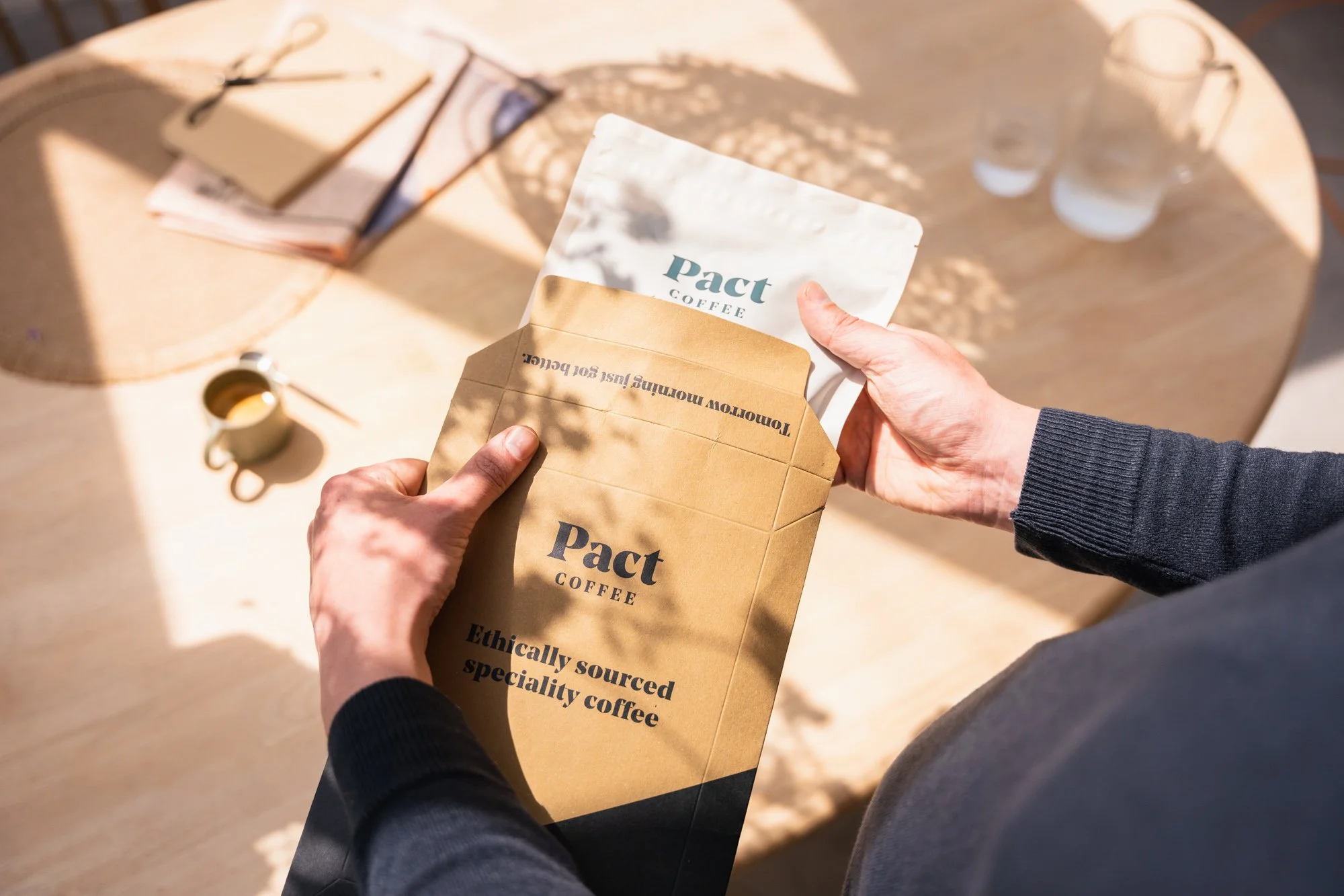 Pact Coffee product image library photography