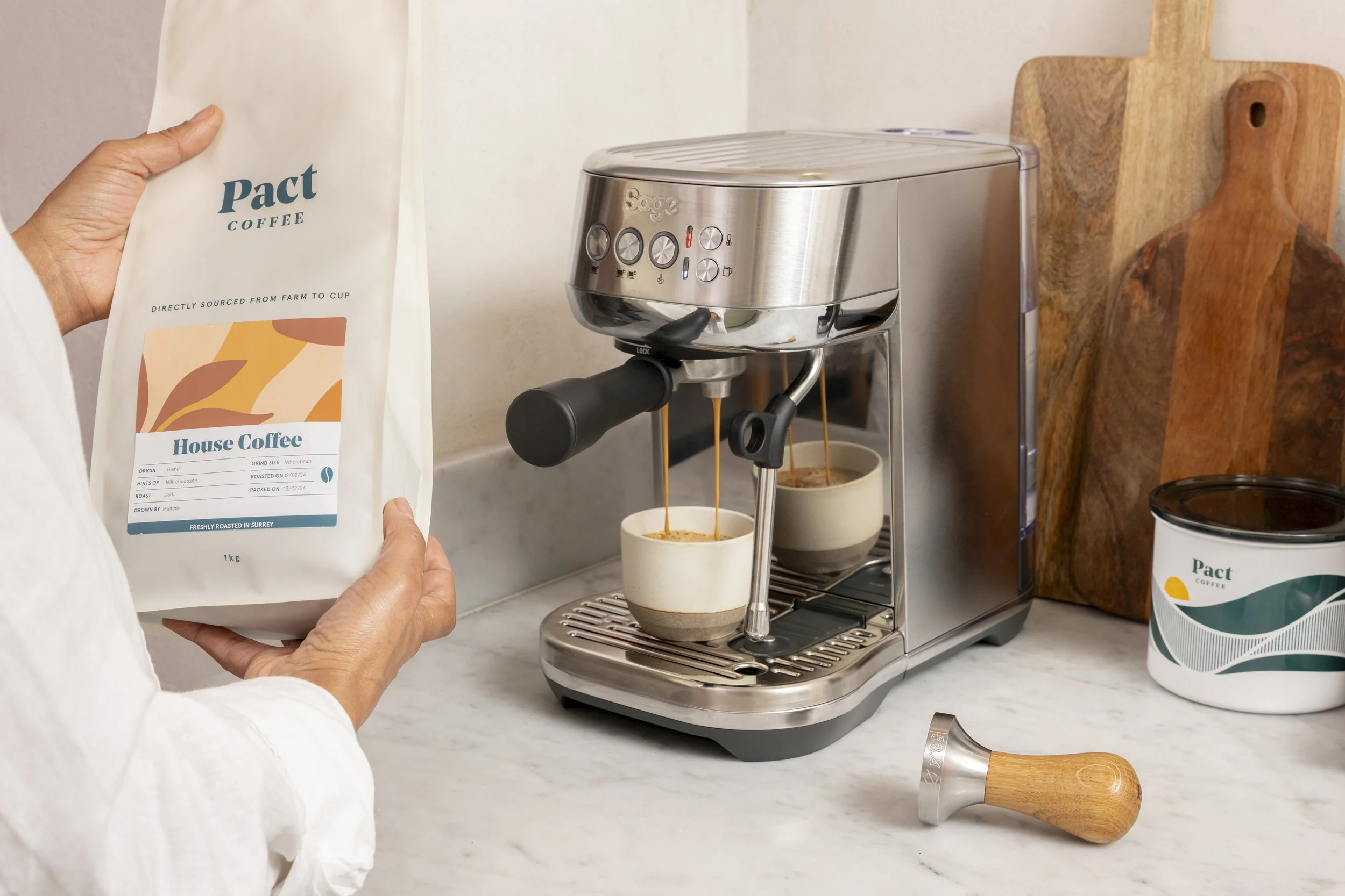 Pact Coffee spring campaign photography London