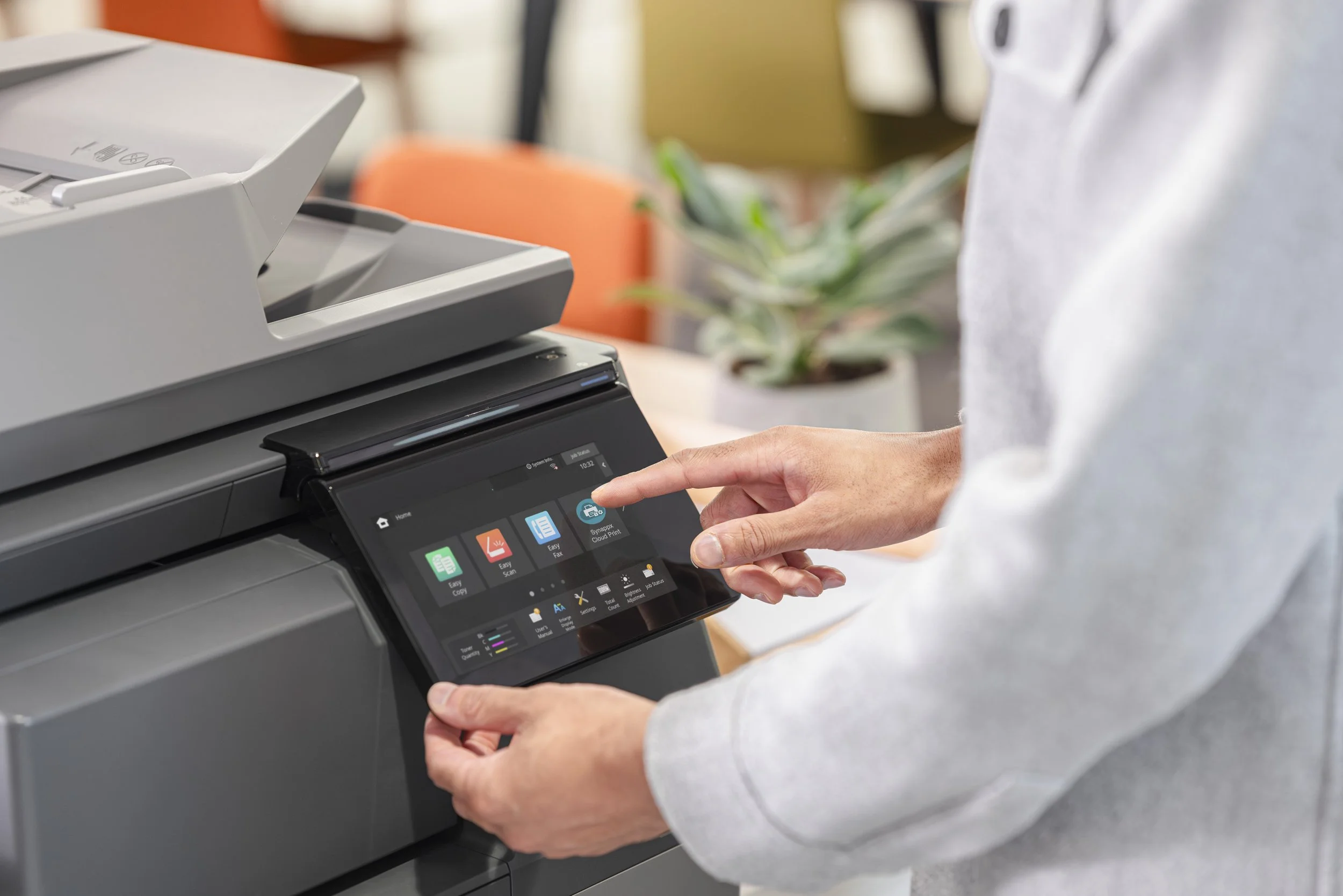 Sharp office printer lifestyle product shoot London