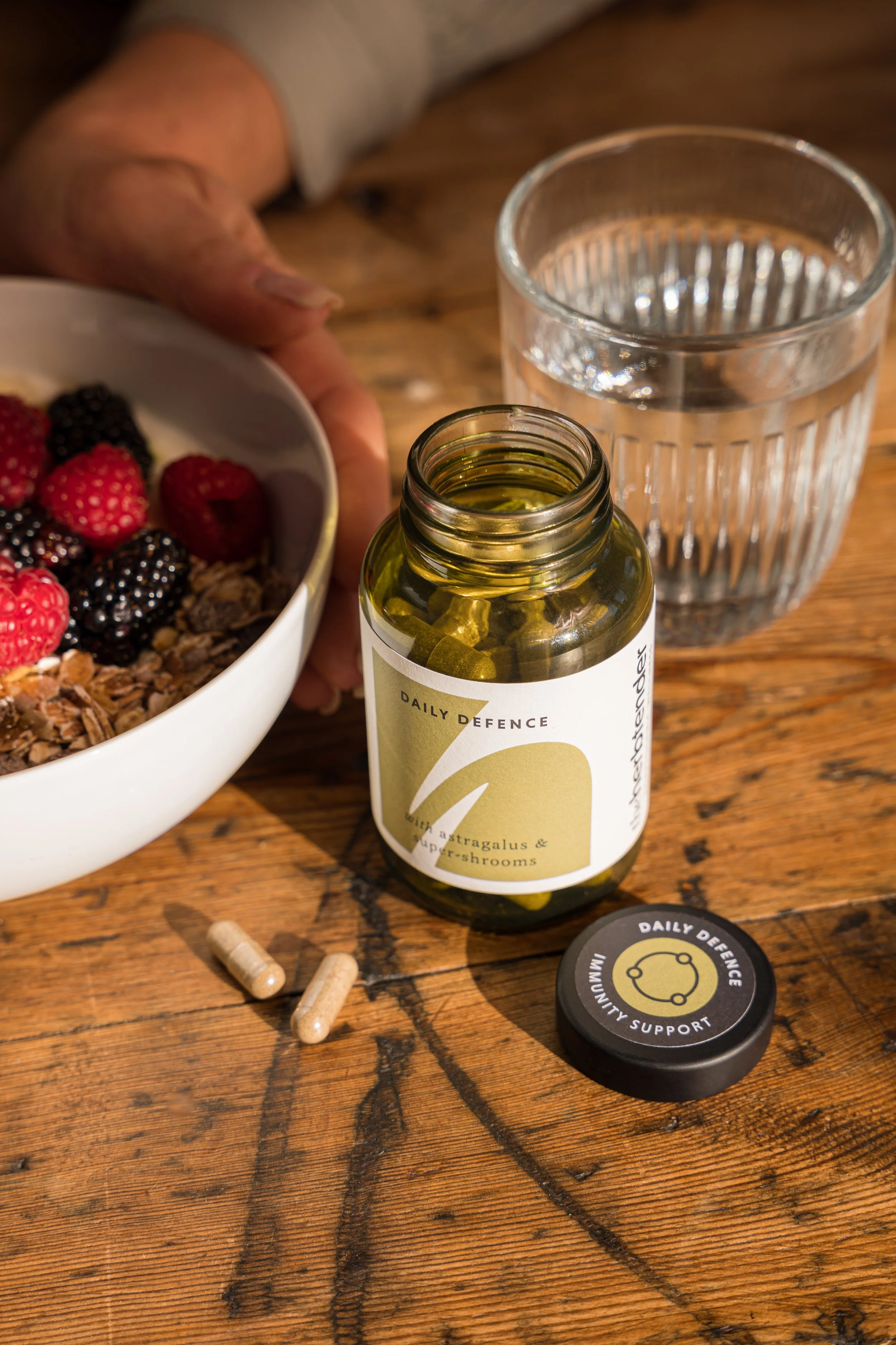 The Herbtender brand shoot — botanical tea preparation