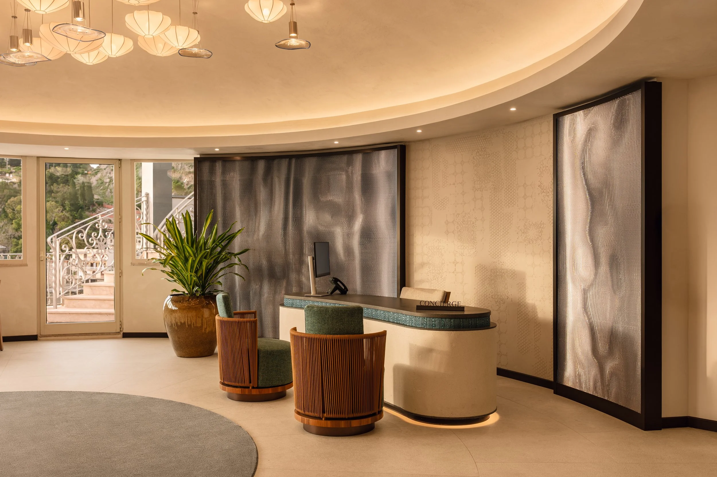 VRetreats Mazzar&ograve; Sea Palace — lobby interior photography