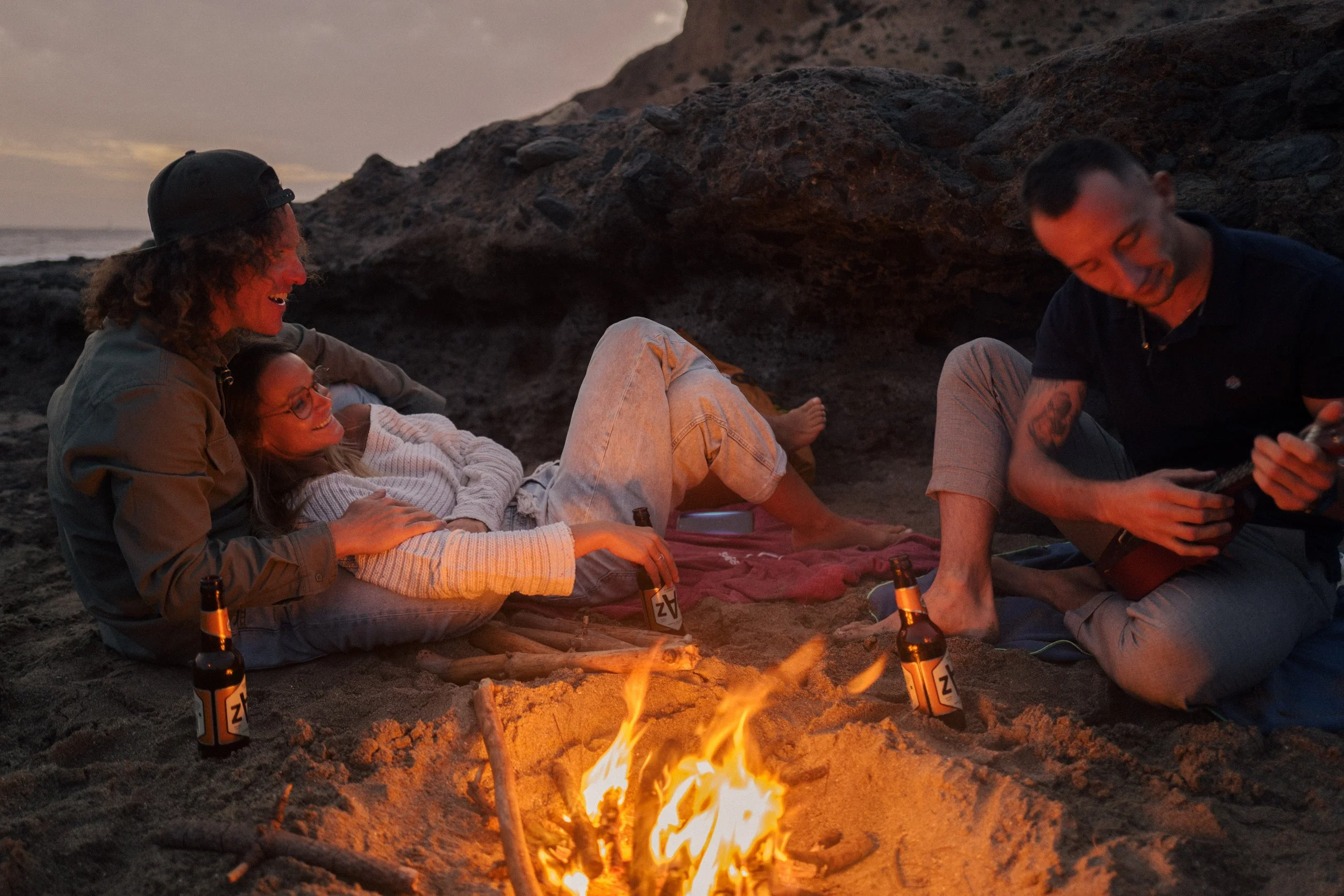 ZAG Drinks brand lifestyle photography Tenerife shoot