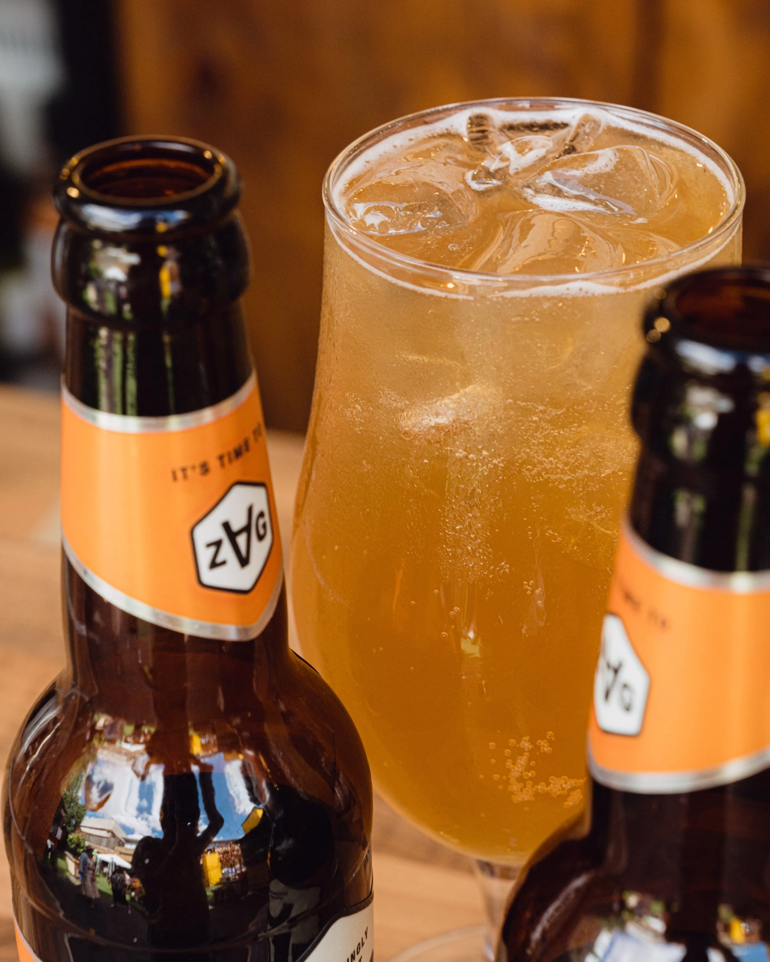 ZAG Drinks brand repositioning campaign photography Southbank