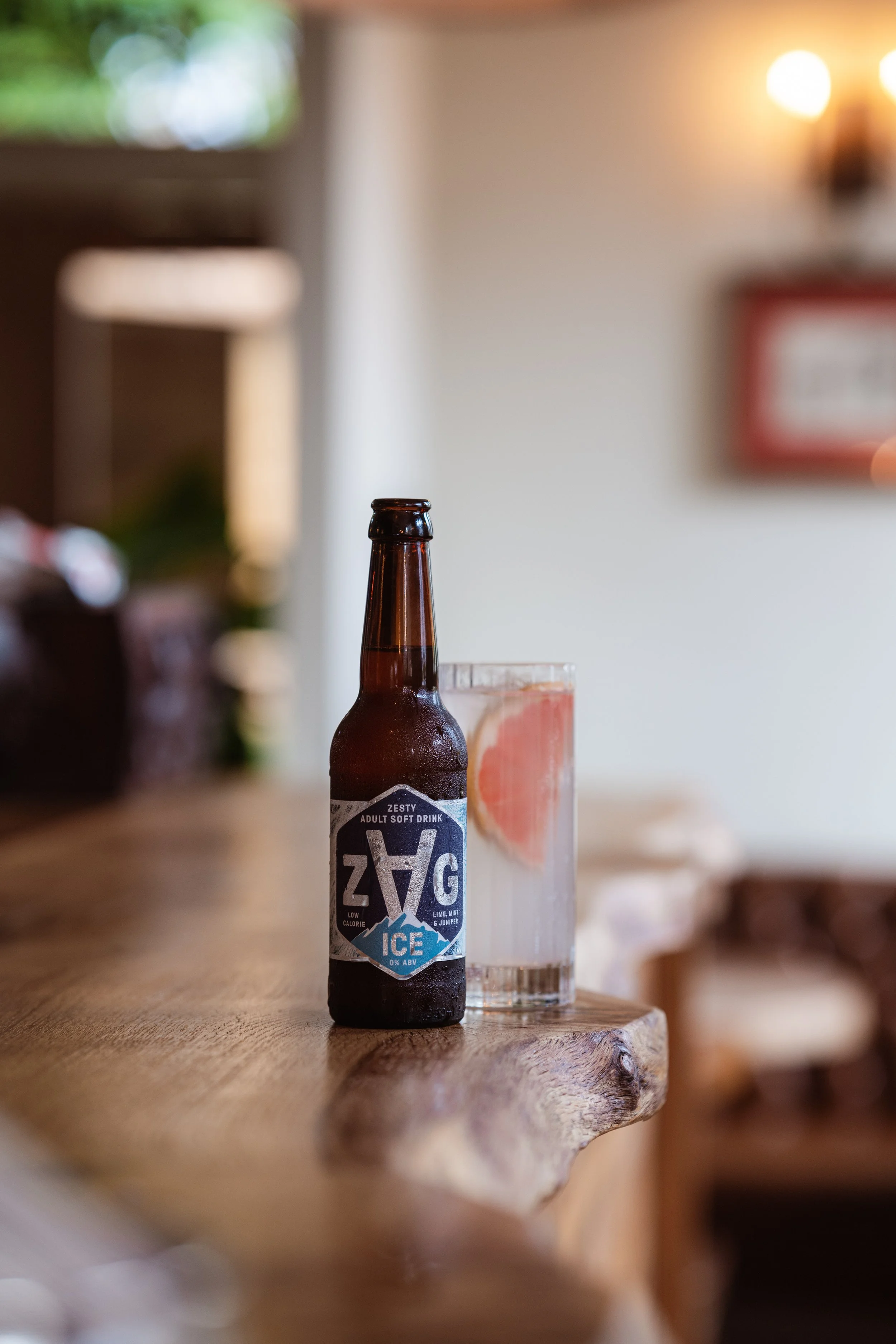 ZAG Drinks kombucha product photography The Talbot venue