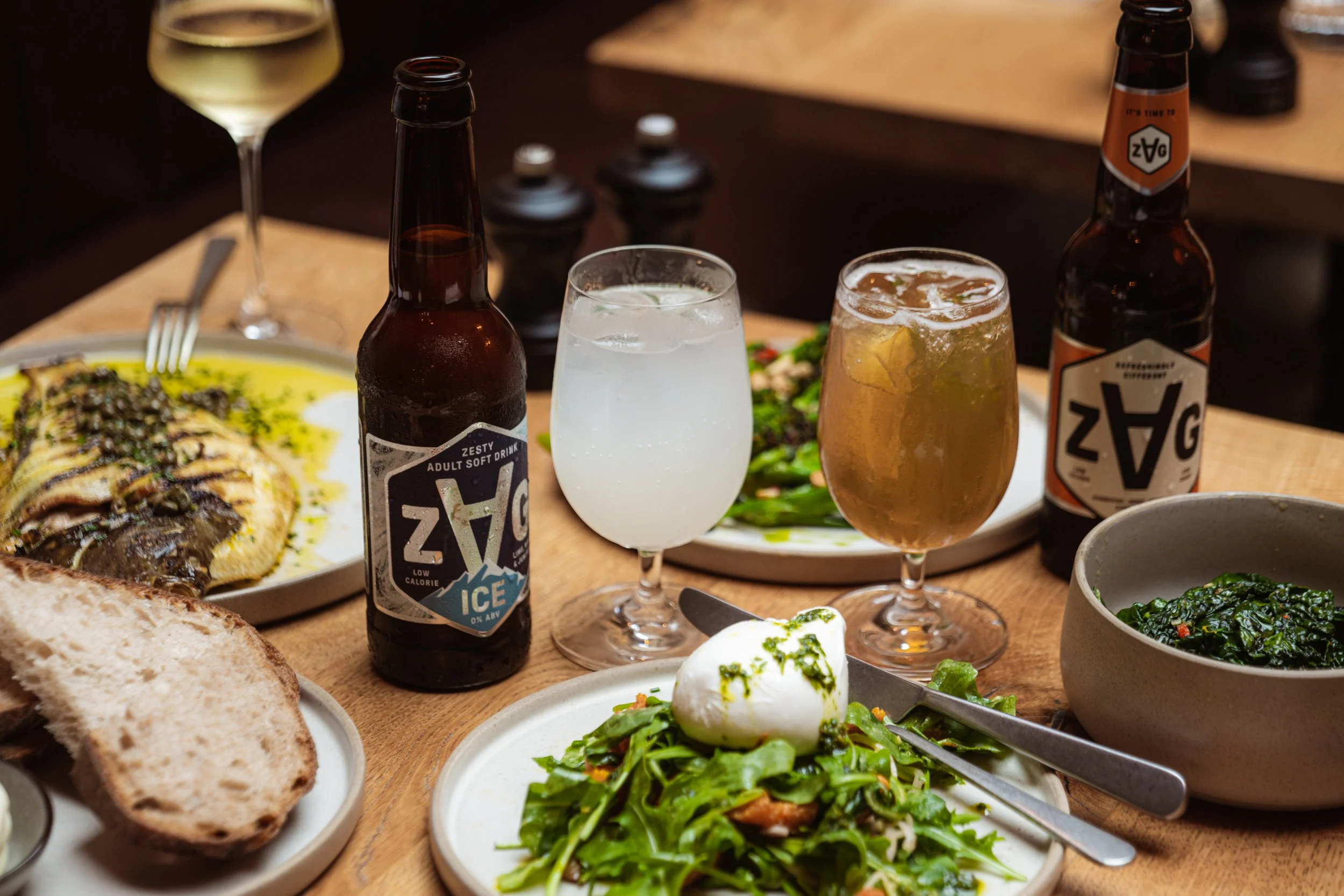 ZAG Drinks brand repositioning photography The Talbot